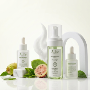Pack - Mousse Nettoyante Douce & Sérum Anti-Ages et Taches - Aube Cosmetics